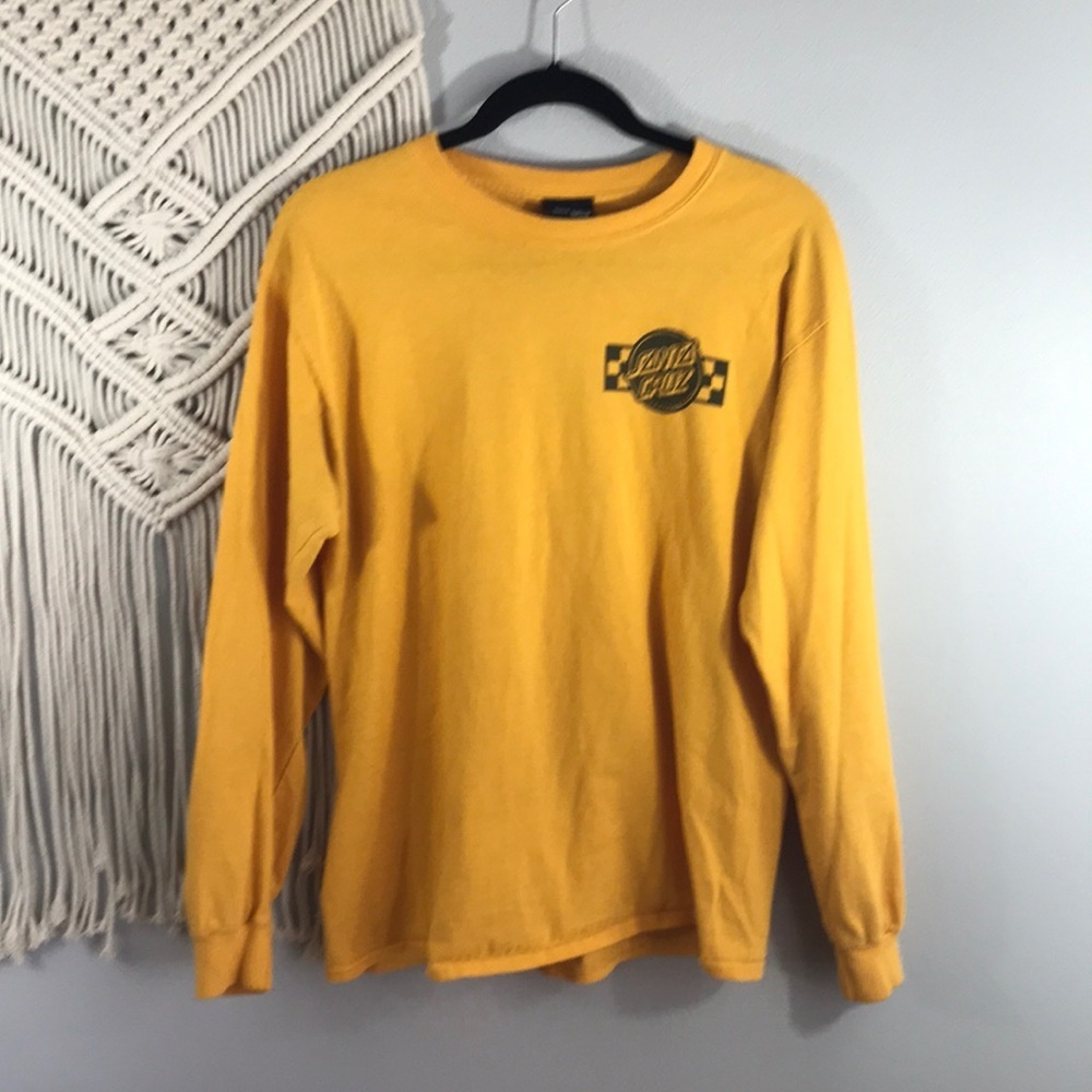 SANTA CRUZ VINTAGE NHS Check logo long sleeve M